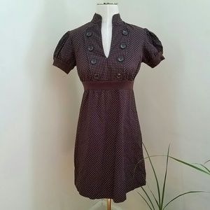 Bebop Brown Polka-dot Dress